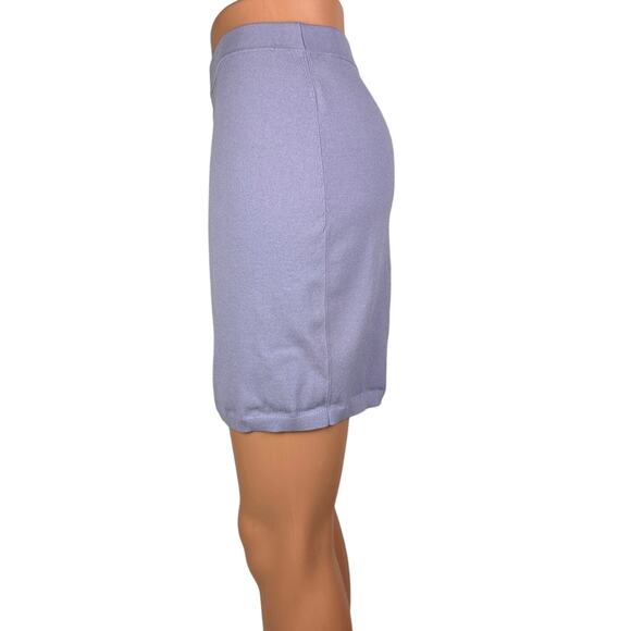 Aritzia Sunday Best Purple Ponte Stretch Straight Bodycon Mini Pencil Skirt Sz M - Picture 2 of 8